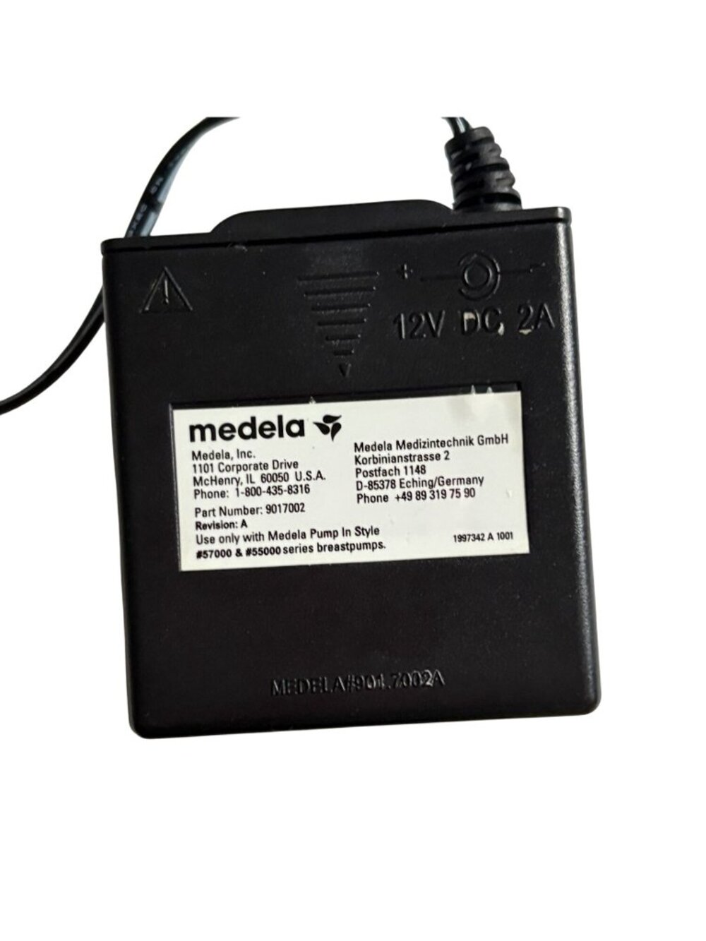 Medela Pump In Style Battery Charger And AC Adaptor (Power Cord)-GUC - Picture 5 of 7
